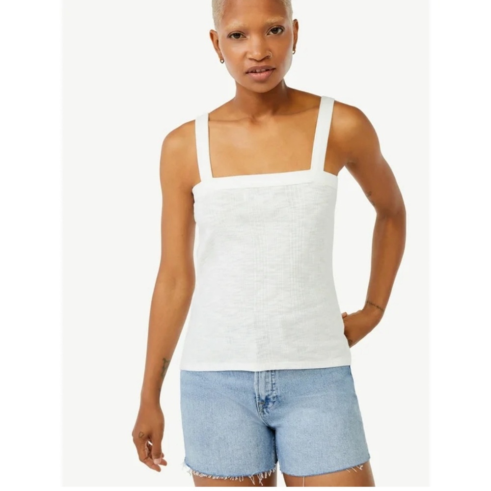 Free Assembly Women's Square Neck Tank Top